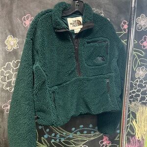 The North Face Dark Green Sherpa Jacket